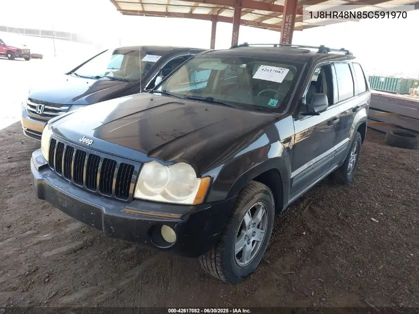2005 Jeep Grand Cherokee Laredo VIN: 1J8HR48N85C591970 Lot: 42617082