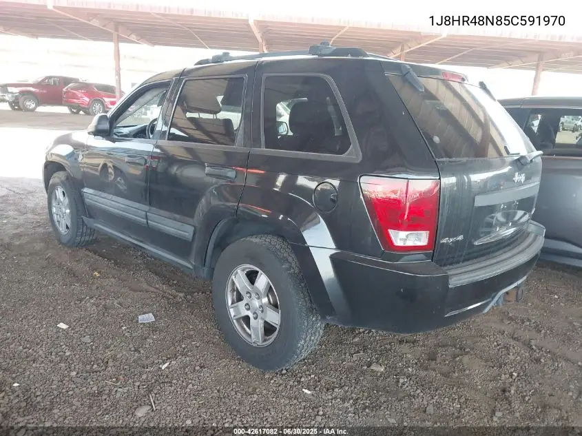 2005 Jeep Grand Cherokee Laredo VIN: 1J8HR48N85C591970 Lot: 42617082