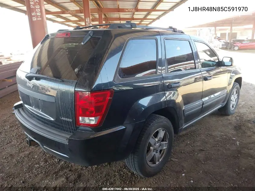 2005 Jeep Grand Cherokee Laredo VIN: 1J8HR48N85C591970 Lot: 42617082