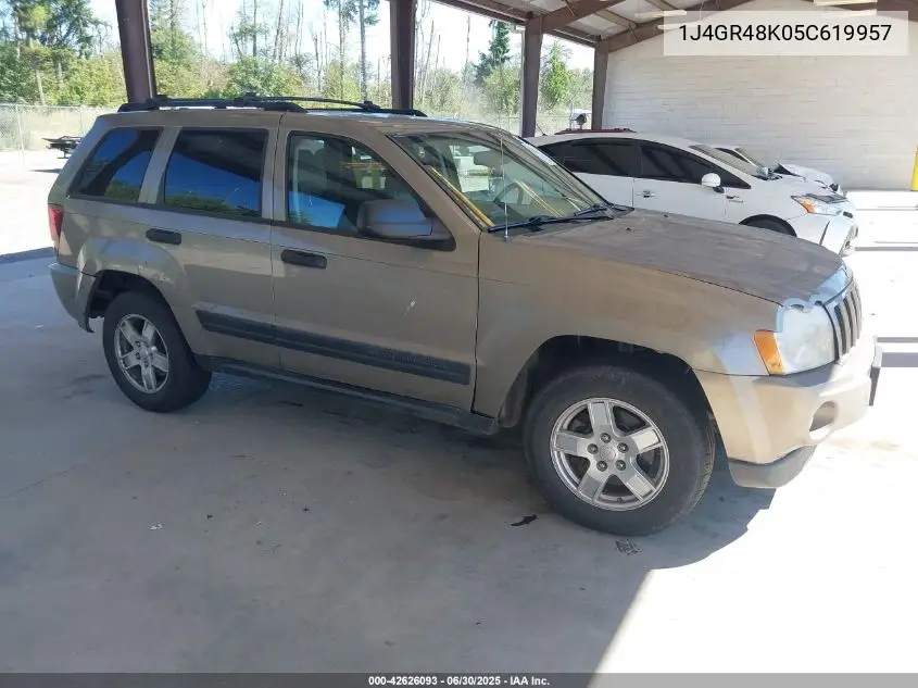 2005 Jeep Grand Cherokee Laredo VIN: 1J4GR48K05C619957 Lot: 42626093