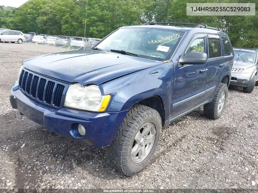 2005 Jeep Grand Cherokee Limited VIN: 1J4HR58255C529083 Lot: 42655953