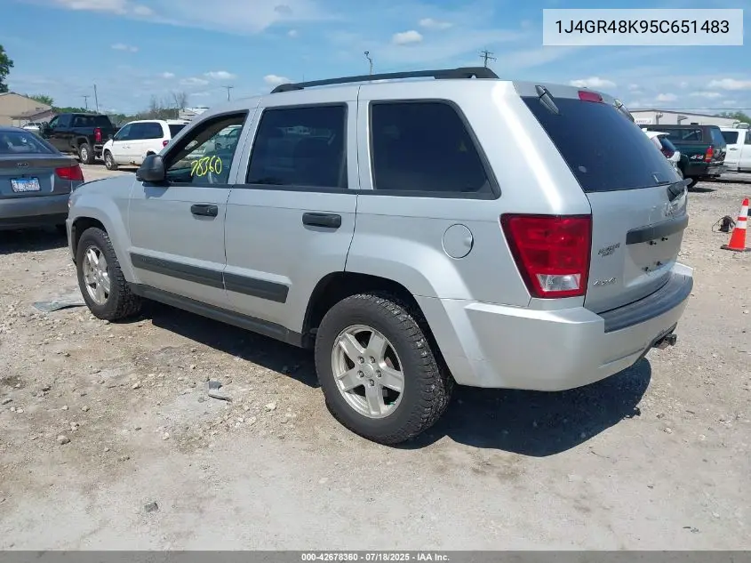 2005 Jeep Grand Cherokee Laredo/Columbia/Freedom VIN: 1J4GR48K95C651483 Lot: 42678360