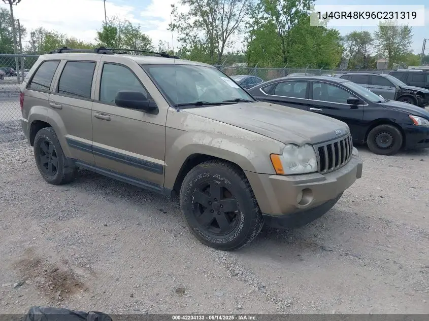 2006 Jeep Grand Cherokee Laredo VIN: 1J4GR48K96C231319 Lot: 42234133
