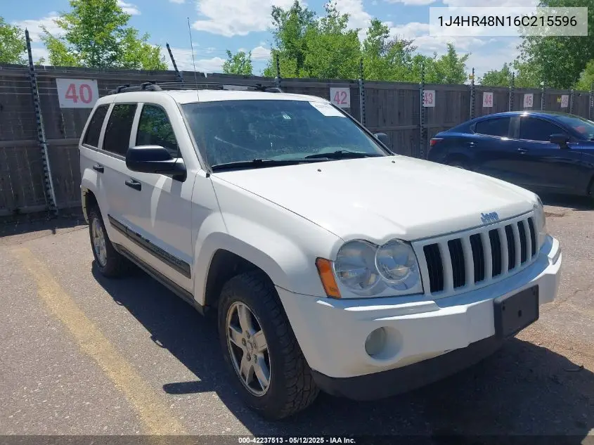2006 Jeep Grand Cherokee Laredo/Columbia/Freedom VIN: 1J4HR48N16C215596 Lot: 42237513