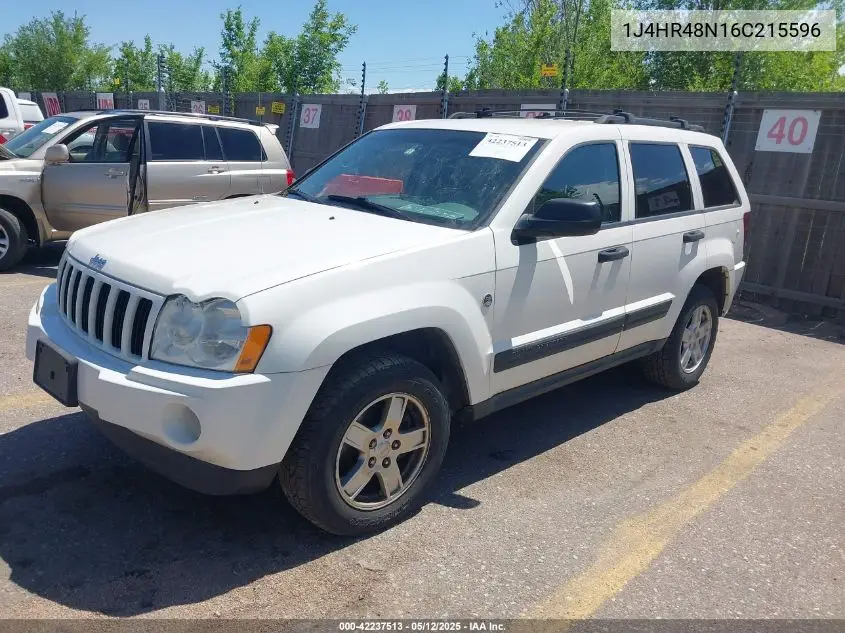2006 Jeep Grand Cherokee Laredo/Columbia/Freedom VIN: 1J4HR48N16C215596 Lot: 42237513