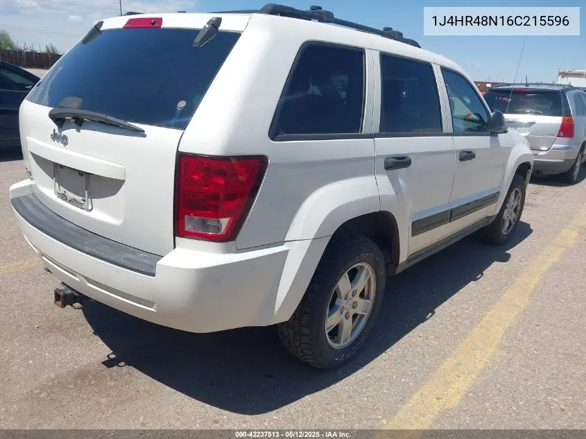 2006 Jeep Grand Cherokee Laredo/Columbia/Freedom VIN: 1J4HR48N16C215596 Lot: 42237513