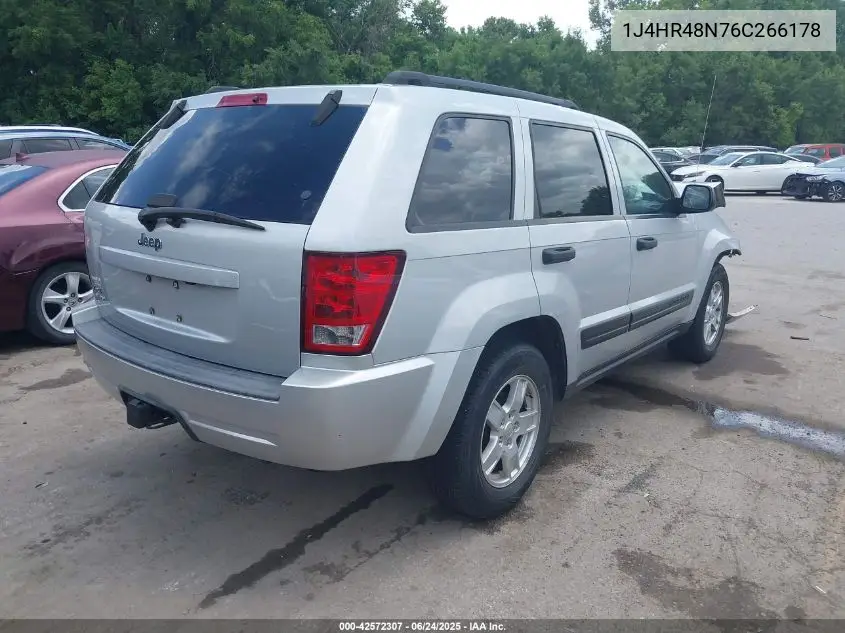 2006 Jeep Grand Cherokee Laredo VIN: 1J4HR48N76C266178 Lot: 42572307