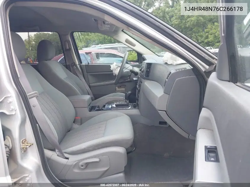 2006 Jeep Grand Cherokee Laredo VIN: 1J4HR48N76C266178 Lot: 42572307