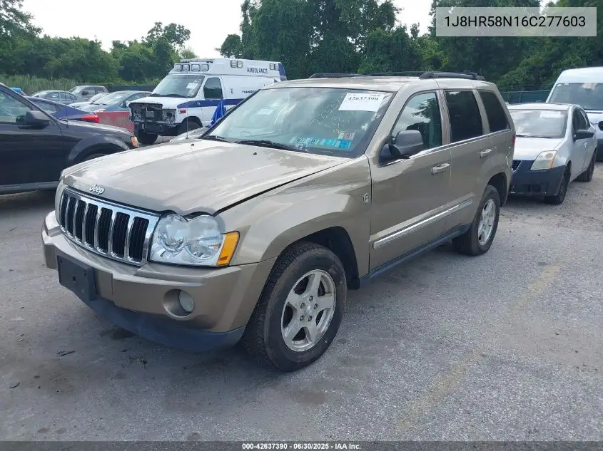 2006 Jeep Grand Cherokee Limited VIN: 1J8HR58N16C277603 Lot: 42637390