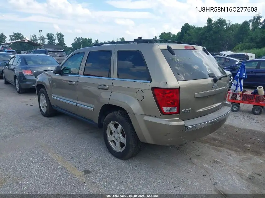2006 Jeep Grand Cherokee Limited VIN: 1J8HR58N16C277603 Lot: 42637390