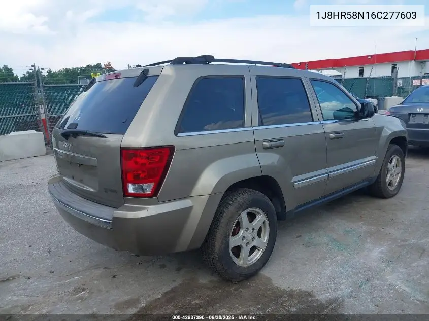 2006 Jeep Grand Cherokee Limited VIN: 1J8HR58N16C277603 Lot: 42637390