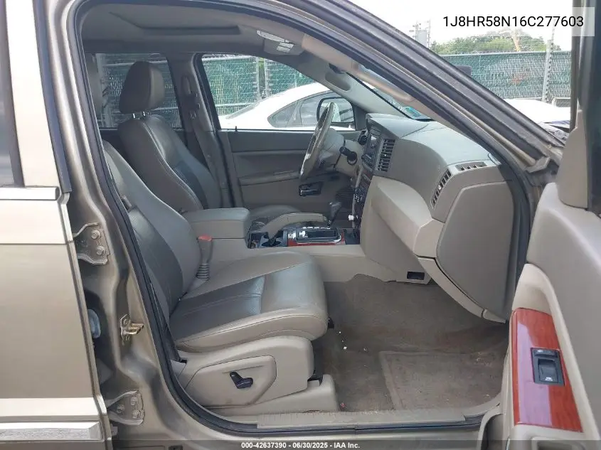 2006 Jeep Grand Cherokee Limited VIN: 1J8HR58N16C277603 Lot: 42637390