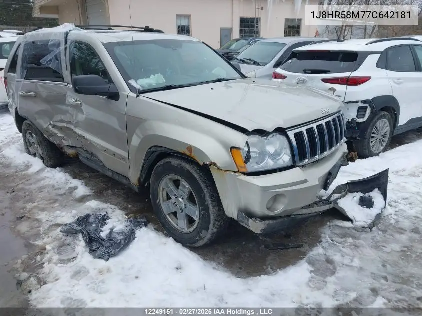 2007 Jeep Grand Cherokee Limited VIN: 1J8HR58M77C642181 Lot: 12249151