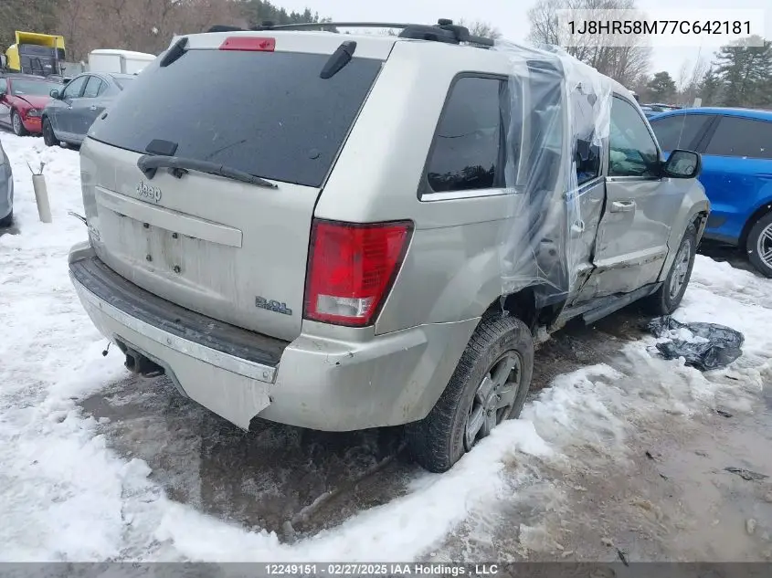 2007 Jeep Grand Cherokee Limited VIN: 1J8HR58M77C642181 Lot: 12249151