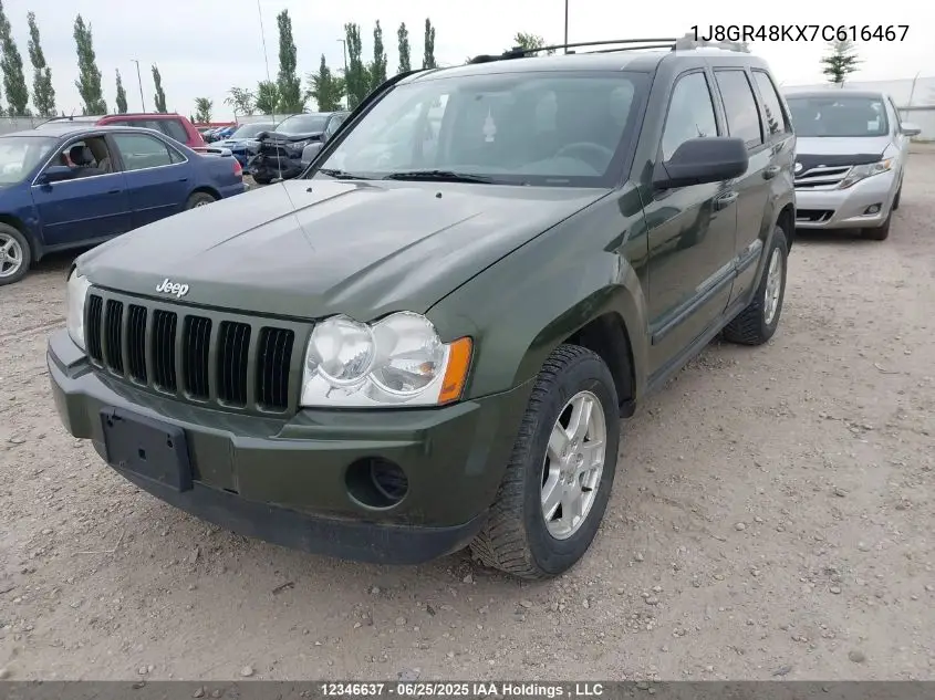 2007 Jeep Grand Cherokee Laredo/Columbia/Freedom VIN: 1J8GR48KX7C616467 Lot: 12346637
