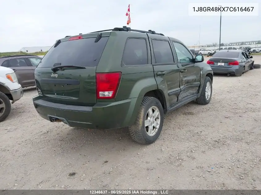 2007 Jeep Grand Cherokee Laredo/Columbia/Freedom VIN: 1J8GR48KX7C616467 Lot: 12346637