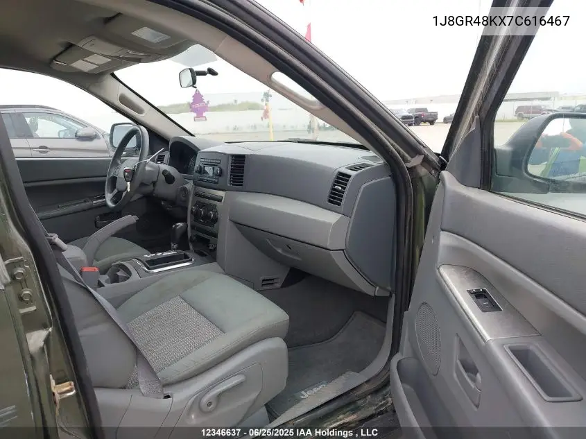 2007 Jeep Grand Cherokee Laredo/Columbia/Freedom VIN: 1J8GR48KX7C616467 Lot: 12346637