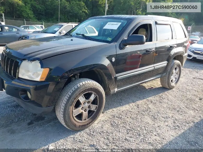 2007 Jeep Grand Cherokee Laredo VIN: 1J8HR48P27C590060 Lot: 42580481