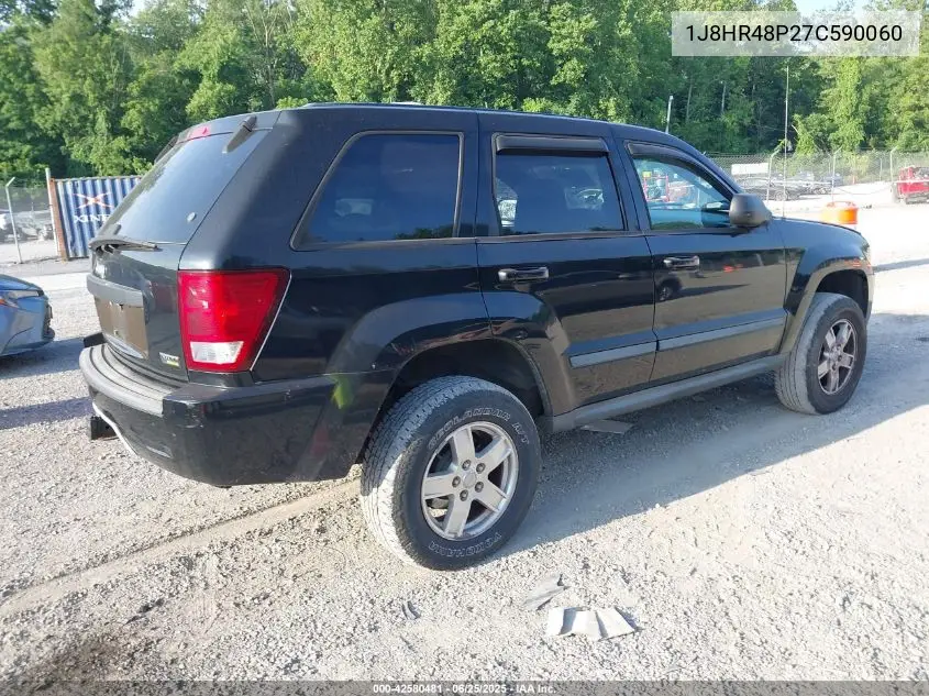 2007 Jeep Grand Cherokee Laredo VIN: 1J8HR48P27C590060 Lot: 42580481