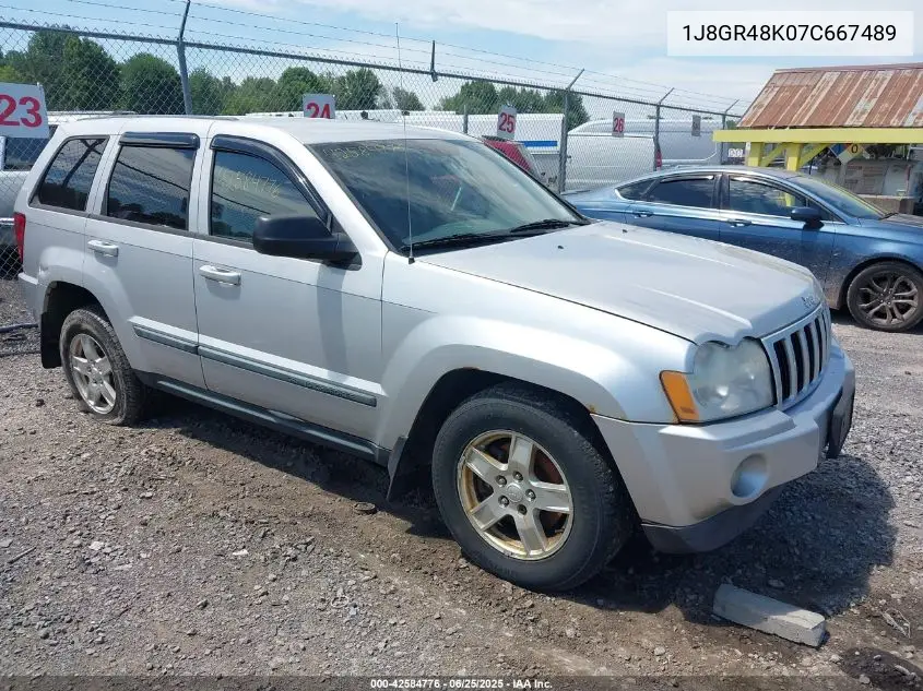 2007 Jeep Grand Cherokee Laredo VIN: 1J8GR48K07C667489 Lot: 42584776