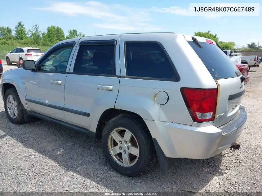 2007 Jeep Grand Cherokee Laredo VIN: 1J8GR48K07C667489 Lot: 42584776
