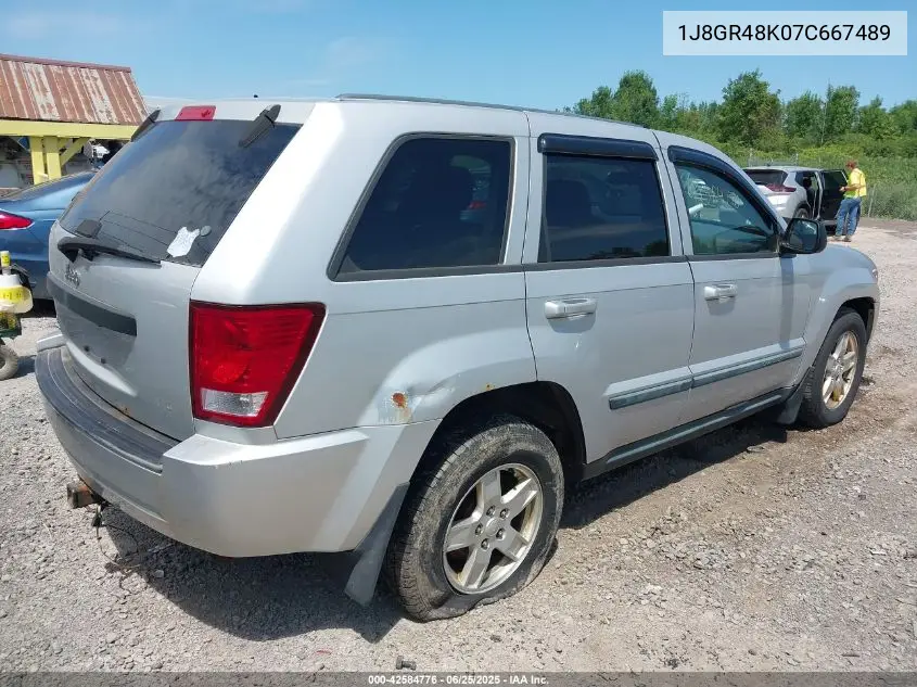 2007 Jeep Grand Cherokee Laredo VIN: 1J8GR48K07C667489 Lot: 42584776