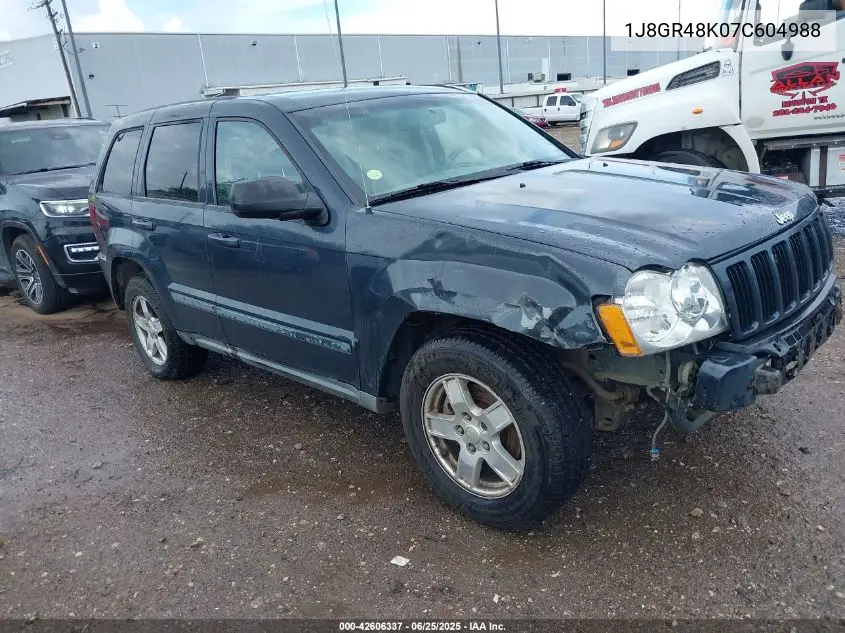 2007 Jeep Grand Cherokee Laredo VIN: 1J8GR48K07C604988 Lot: 42606337