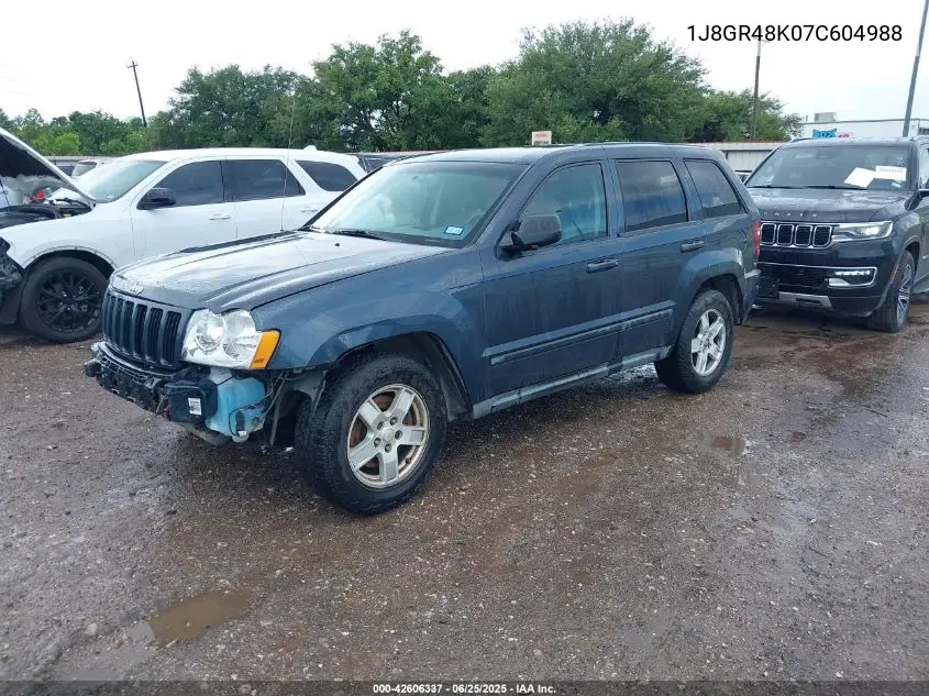 2007 Jeep Grand Cherokee Laredo VIN: 1J8GR48K07C604988 Lot: 42606337
