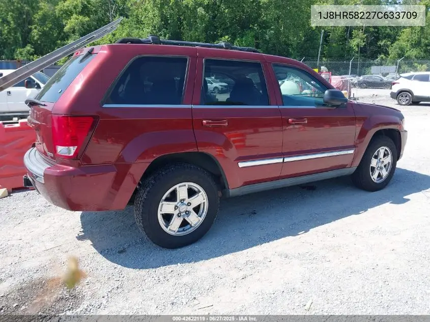 2007 Jeep Grand Cherokee Limited VIN: 1J8HR58227C633709 Lot: 42622119
