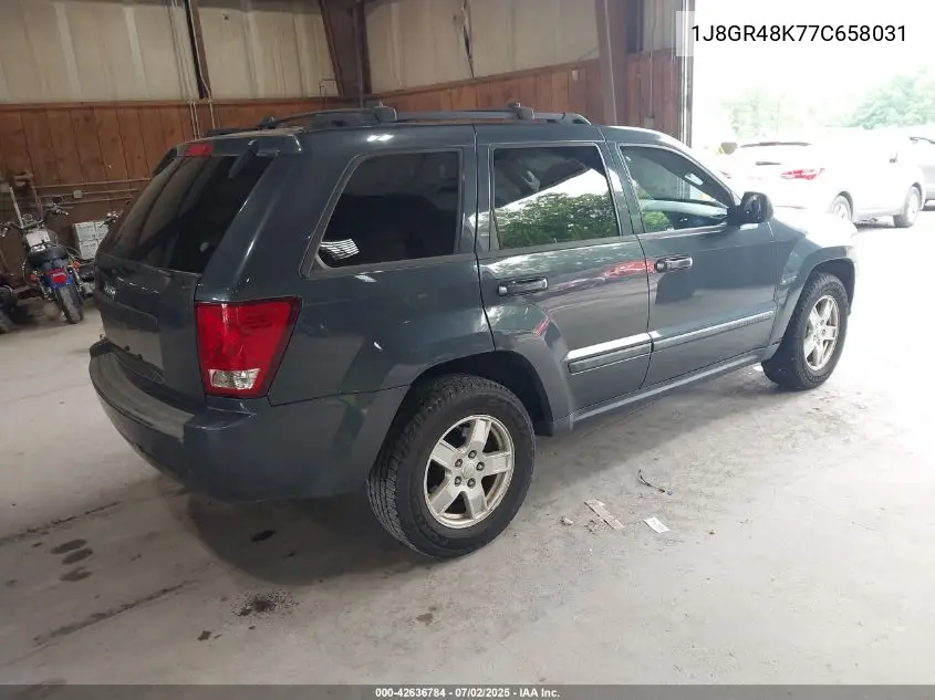 2007 Jeep Grand Cherokee Laredo VIN: 1J8GR48K77C658031 Lot: 42636784