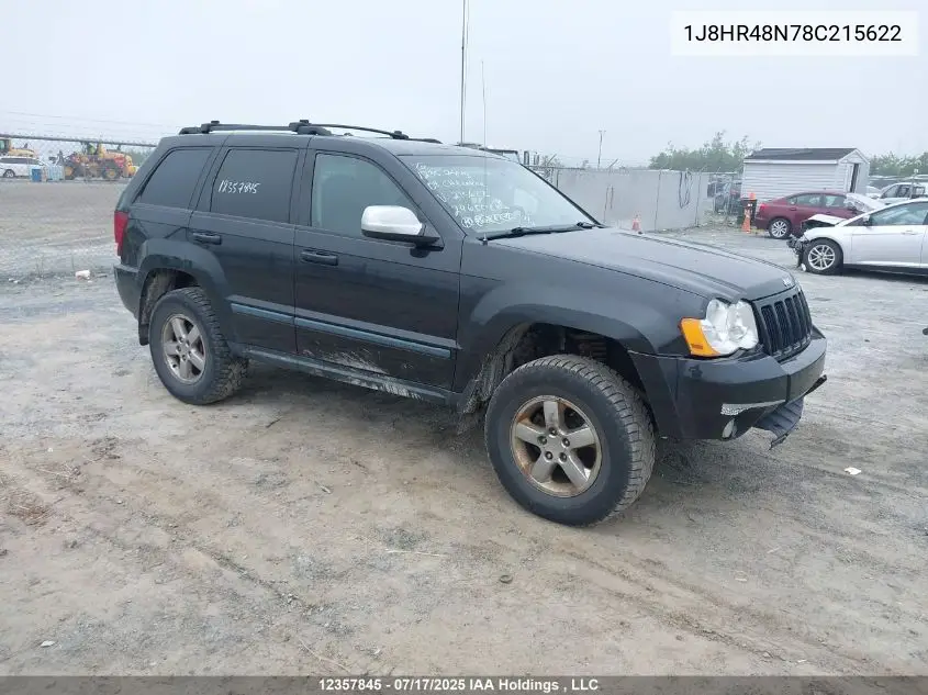 2008 Jeep Grand Cherokee Laredo VIN: 1J8HR48N78C215622 Lot: 12357845