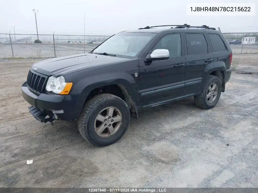 2008 Jeep Grand Cherokee Laredo VIN: 1J8HR48N78C215622 Lot: 12357845