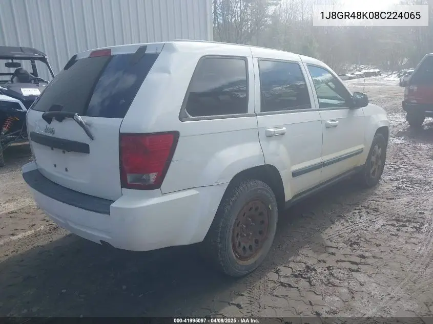 2008 Jeep Grand Cherokee Laredo VIN: 1J8GR48K08C224065 Lot: 41995097