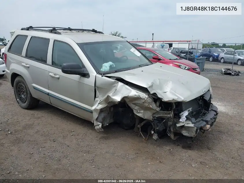 2008 Jeep Grand Cherokee Laredo VIN: 1J8GR48K18C144676 Lot: 42301342