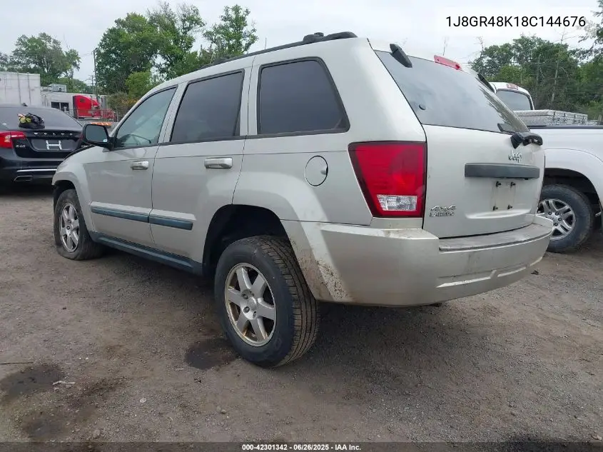 2008 Jeep Grand Cherokee Laredo VIN: 1J8GR48K18C144676 Lot: 42301342