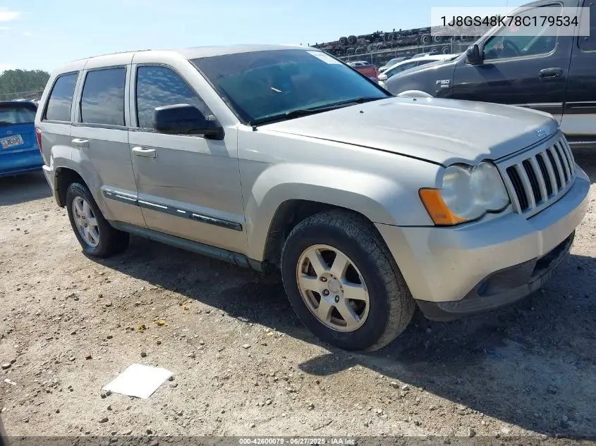 2008 Jeep Grand Cherokee Laredo VIN: 1J8GS48K78C179534 Lot: 42600079