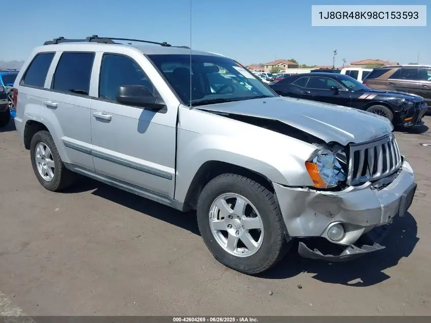 2008 Jeep Grand Cherokee Laredo VIN: 1J8GR48K98C153593 Lot: 42604269