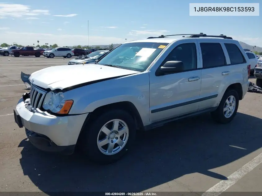 2008 Jeep Grand Cherokee Laredo VIN: 1J8GR48K98C153593 Lot: 42604269