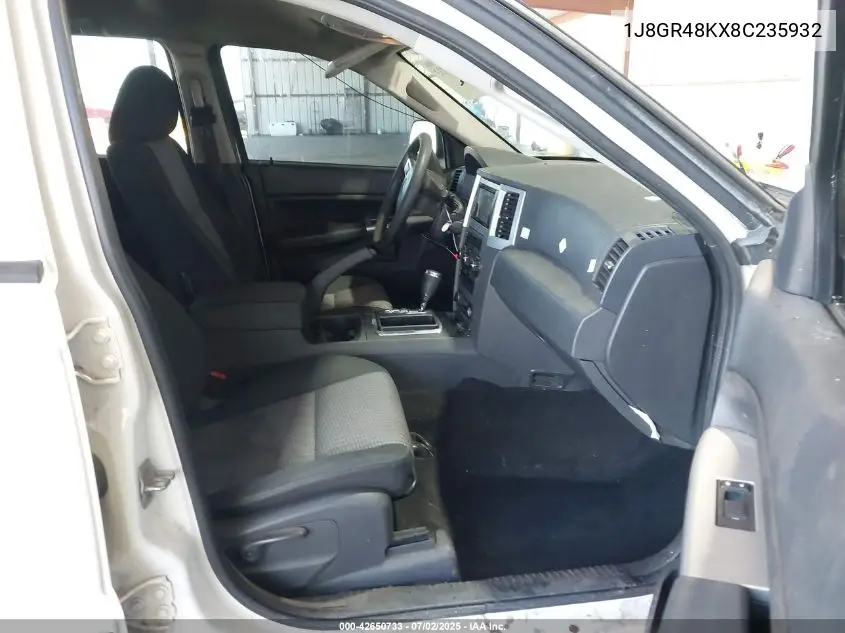 2008 Jeep Grand Cherokee Laredo VIN: 1J8GR48KX8C235932 Lot: 42650733