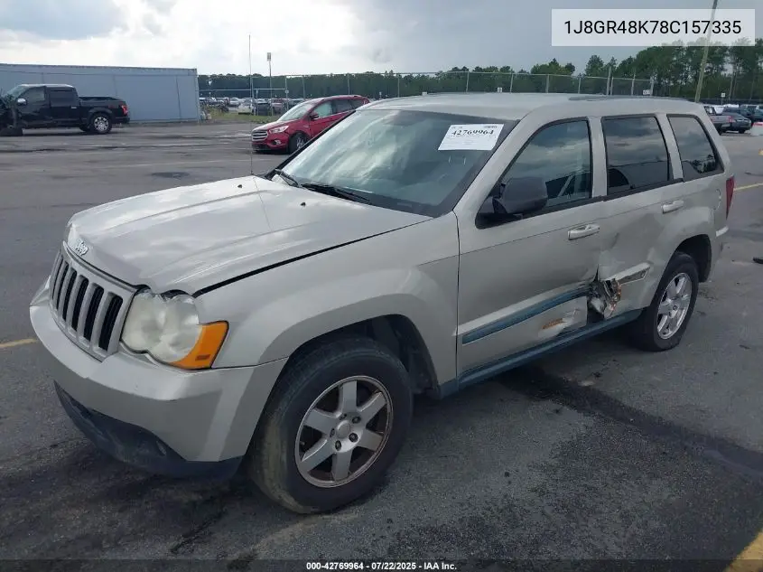 1j8gr48k78c157335 1J8GR48K78C157335 2008 Jeep Grand Cherokee Laredo