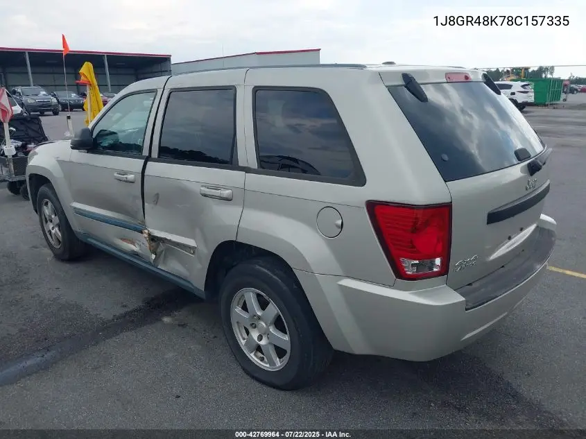 1j8gr48k78c157335 1J8GR48K78C157335 2008 Jeep Grand Cherokee Laredo
