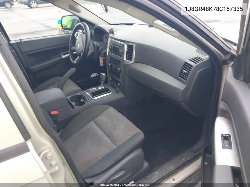 1j8gr48k78c157335 1J8GR48K78C157335 2008 Jeep Grand Cherokee Laredo