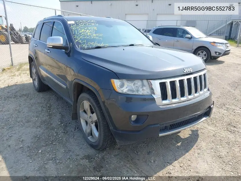 2011 Jeep Grand Cherokee Limited VIN: 1J4RR5GG9BC552783 Lot: 12329524