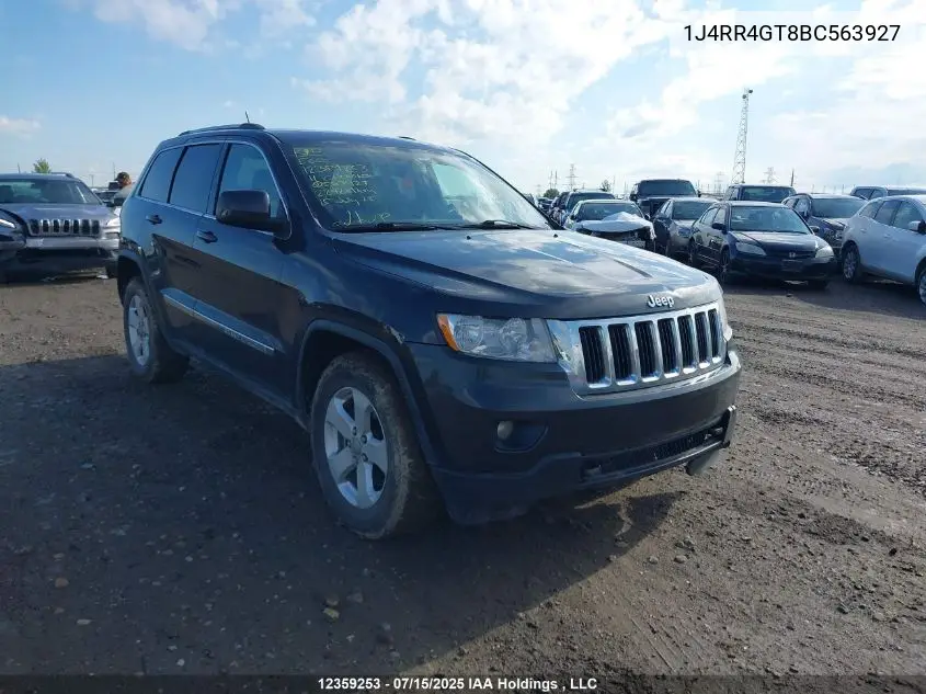 2011 Jeep Grand Cherokee Laredo VIN: 1J4RR4GT8BC563927 Lot: 12359253