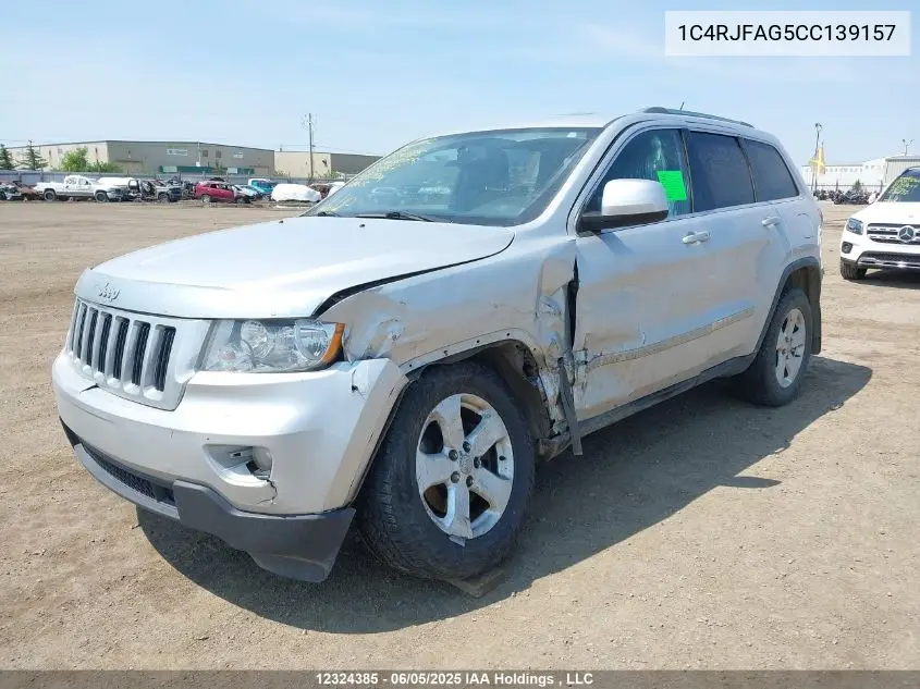 2012 Jeep Grand Cherokee Laredo VIN: 1C4RJFAG5CC139157 Lot: 12324385