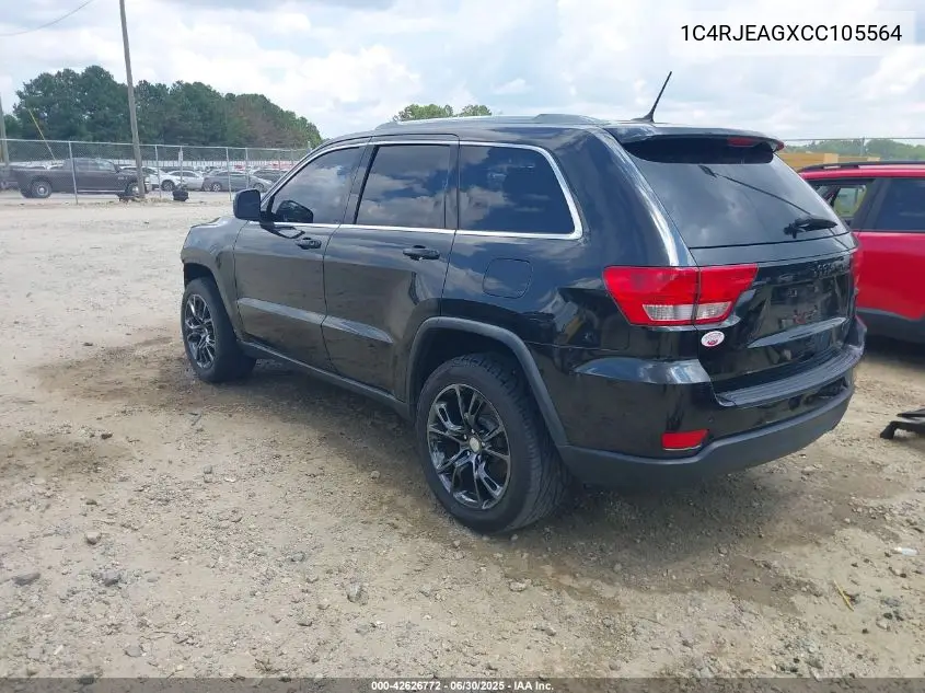 1C4RJEAGXCC105564 2012 Jeep Grand Cherokee Laredo