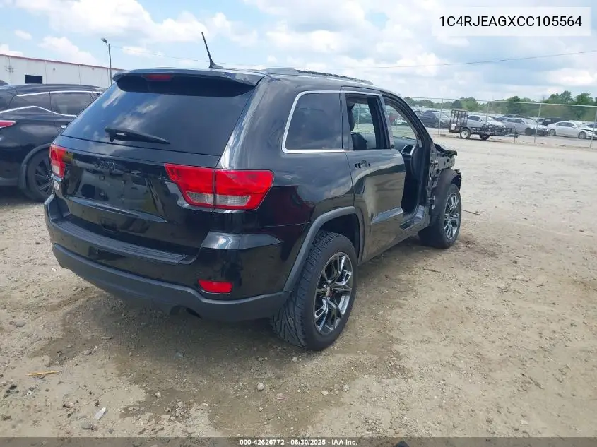 1C4RJEAGXCC105564 2012 Jeep Grand Cherokee Laredo