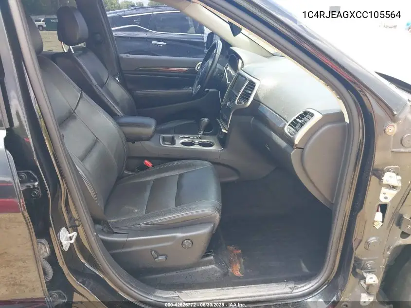 1C4RJEAGXCC105564 2012 Jeep Grand Cherokee Laredo