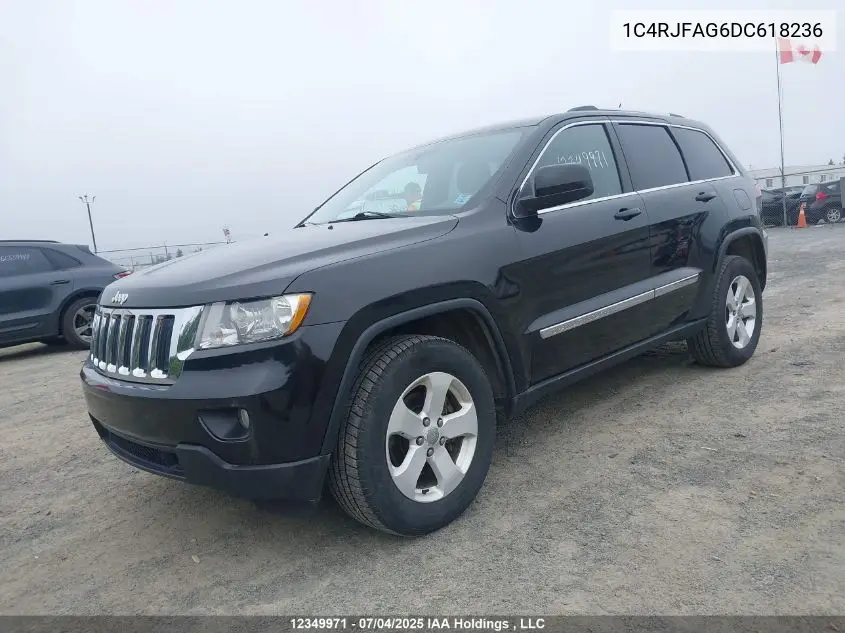 2013 Jeep Grand Cherokee Laredo VIN: 1C4RJFAG6DC618236 Lot: 12349971