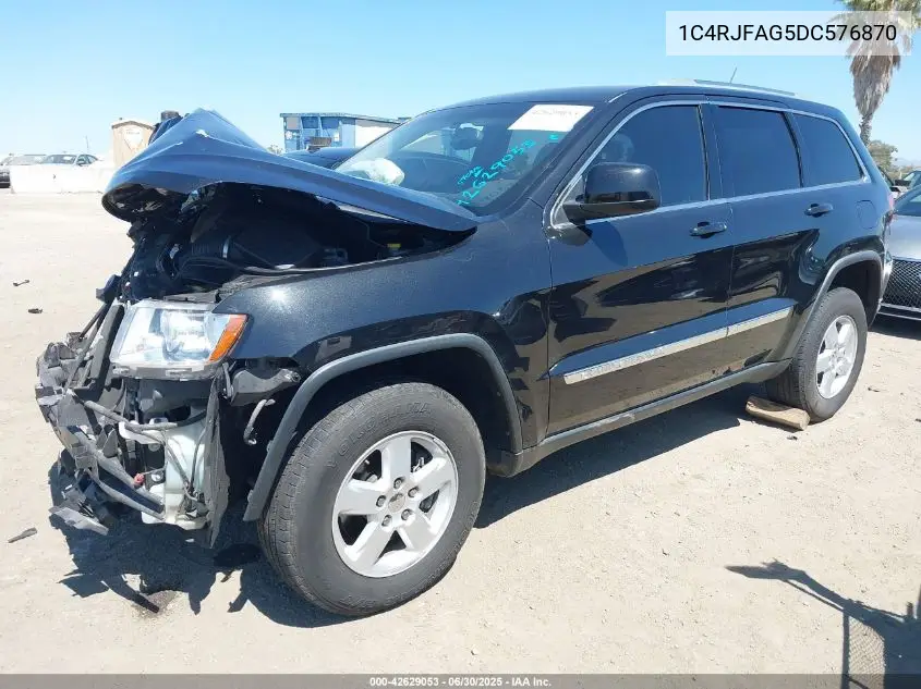 2013 Jeep Grand Cherokee Laredo VIN: 1C4RJFAG5DC576870 Lot: 42629053